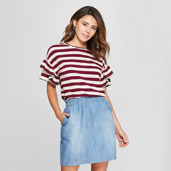 Universal Thread Tops - Universal Thread Ruffle Sleeve Top - XXL